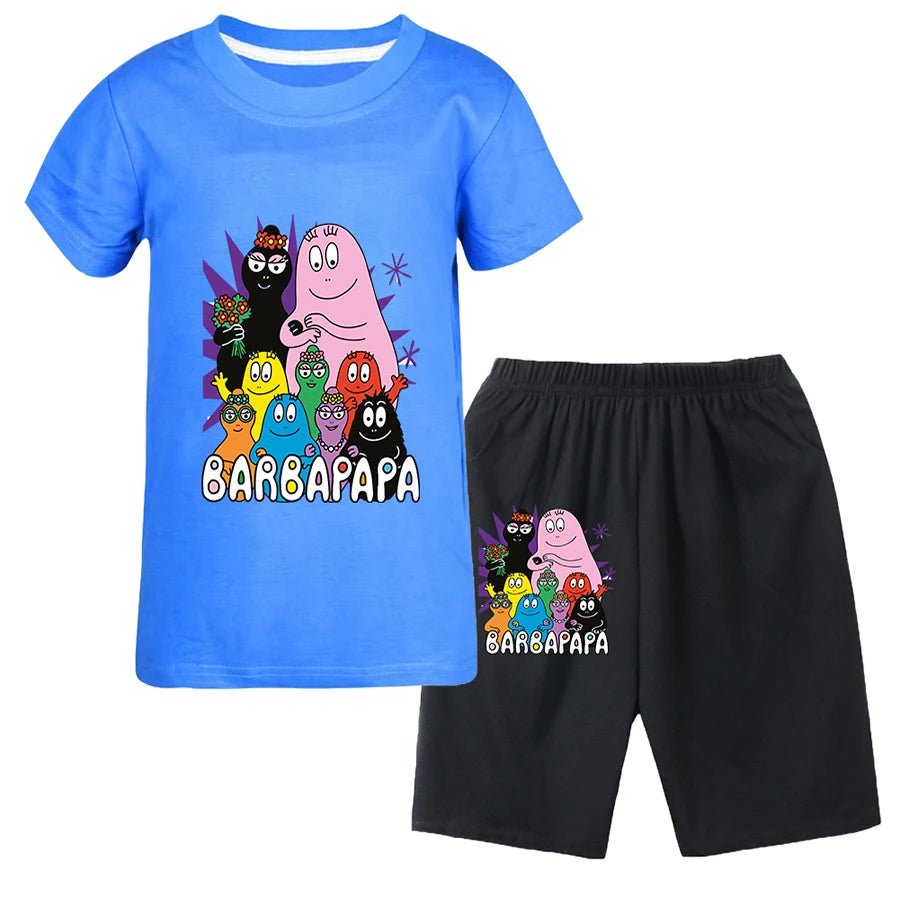 Barbapapa T-shirt for A Boy Two-piece Set for Children From 6 To 12 Years Old Summer Sale Toddler Girl Clothes Junior Girl Cloth - Astra Wear astrawear.ca