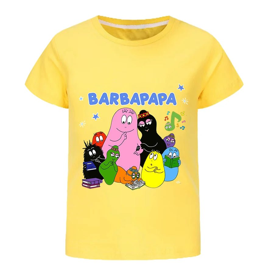 Barbapapa T-shirt for A Boy Two-piece Set for Children From 6 To 12 Years Old Summer Sale Toddler Girl Clothes Junior Girl Cloth - Astra Wear astrawear.ca