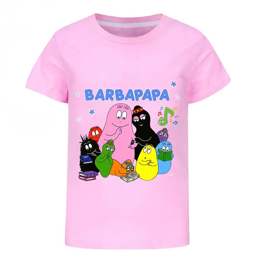 Barbapapa T-shirt for A Boy Two-piece Set for Children From 6 To 12 Years Old Summer Sale Toddler Girl Clothes Junior Girl Cloth - Astra Wear astrawear.ca