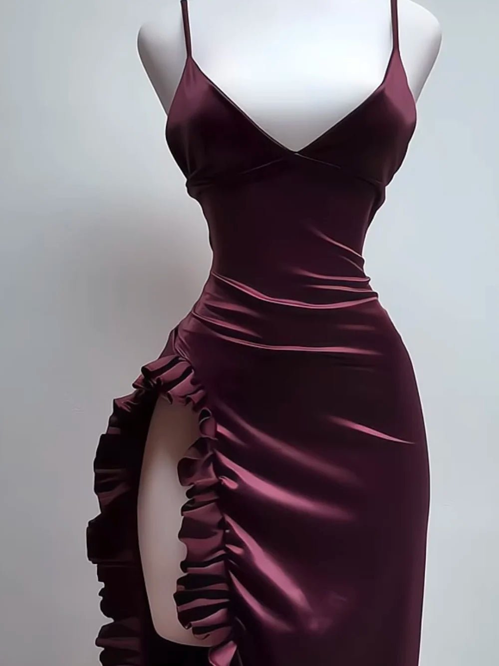 Best-selling new-style European cross-border dress with high-end style. Sexy V-neck backless halter top girl's dress. - Astra Wear astrawear.ca