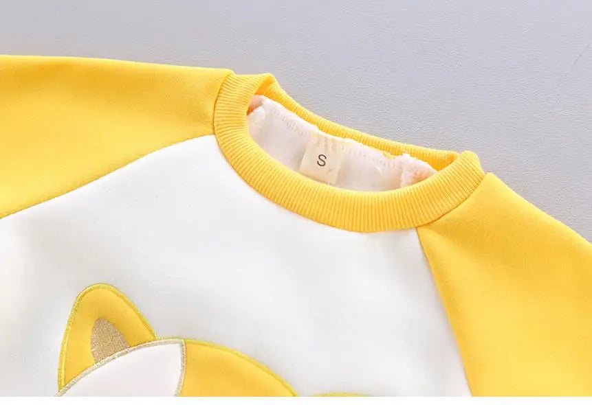 Boys Girls Cartoon Clothing Suits Baby Plus Velvet Jacket+Hooded Vest+ Pants 3Pcs Sets Kids Toddler Winter Sports Clothes 0-4Y - Astra Wear astrawear.ca