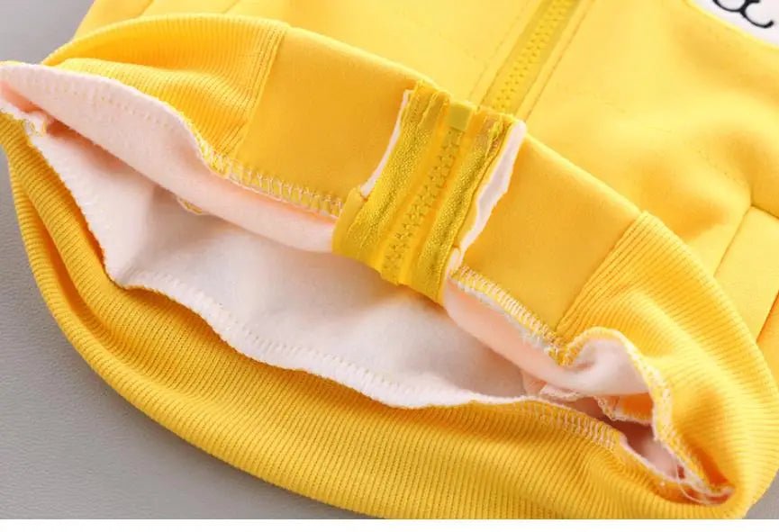 Boys Girls Cartoon Clothing Suits Baby Plus Velvet Jacket+Hooded Vest+ Pants 3Pcs Sets Kids Toddler Winter Sports Clothes 0-4Y - Astra Wear astrawear.ca