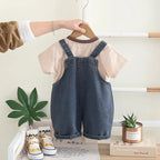 Children Clothing Baby Boys Girls Cartoon Duck T Shirt Denim Overalls 2Pcs/sets Kids Infant Casual Clothes Toddler Fashion Wear - Astra Wear astrawear.ca