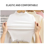 Children Clothing New Girls Base Shirt For Autumn and Winter Children Trendy Black Fungus Edge Solid Color Long Sleeved T-shirt - Astra Wear astrawear.ca