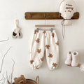 Children Cute Pajamas Pants Autumn Winter Plush Pants Loose Versatile Pants Baby Boys Girls Velvet Pants Toddler Home Clothes - Astra Wear astrawear.ca