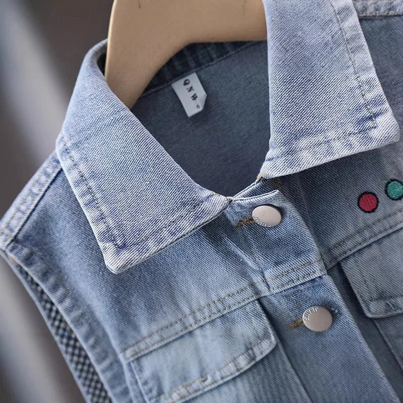 Children Vintage Denim Vest for Baby Boy Casual Sleeveless Denim Jacket Outfit Kids Fashion Waistcoat Tops 2 3 4 5 6 7 8 9 10 11 - Astra Wear astrawear.ca