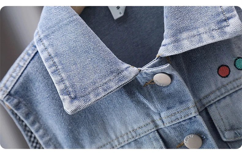 Children Vintage Denim Vest for Baby Boy Casual Sleeveless Denim Jacket Outfit Kids Fashion Waistcoat Tops 2 3 4 5 6 7 8 9 10 11 - Astra Wear astrawear.ca