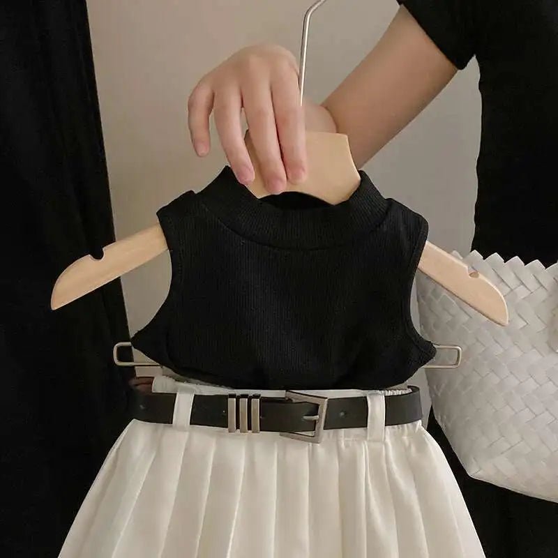 Childrens Clothing 2024 Summer New Girl's Fashion Tank Top Sweet Cool Fashion Skirt Set Baby Girl Sweet Simple Clothes - Astra Wear astrawear.ca