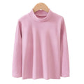 Children's Clothing Boys Girls Winter Thermal T-shirts Turtleneck Solid Long Sleeve Soft Warm Fleece Bottoming Shirts Kids Tops - Astra Wear astrawear.ca