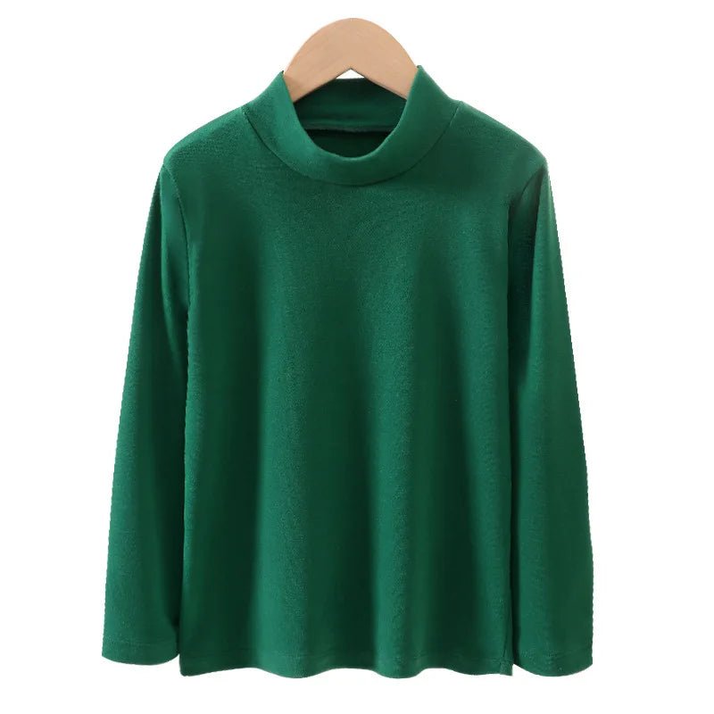 Children's Clothing Boys Girls Winter Thermal T-shirts Turtleneck Solid Long Sleeve Soft Warm Fleece Bottoming Shirts Kids Tops - Astra Wear astrawear.ca