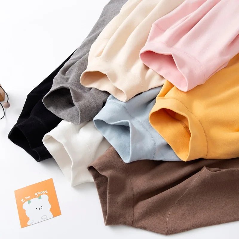 Children's Clothing Boys Girls Winter Thermal T-shirts Turtleneck Solid Long Sleeve Soft Warm Fleece Bottoming Shirts Kids Tops - Astra Wear astrawear.ca