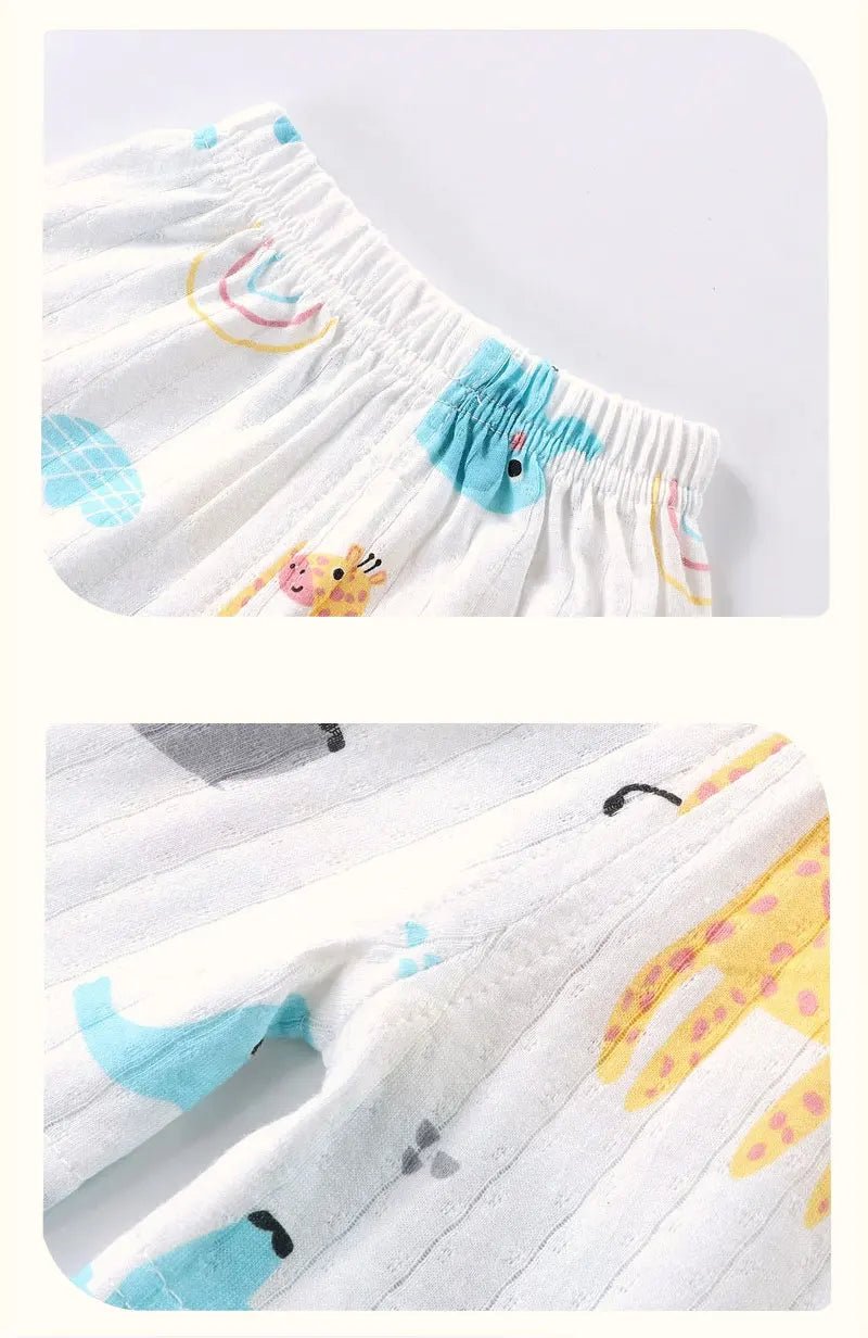 Children's Clothing Print Sleeveless Tops Shorts Cute Breathable Kids Summer Vest Shorts Set Tank Top for Baby Clothing Children - Astra Wear astrawear.ca