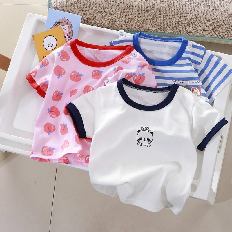 Children's Clothing T-shirt For Boys Girls Summer Cotton Fruit Print Short Sleeve Toddlers Tops Tees Soft Kids Clothes - Astra Wear astrawear.ca