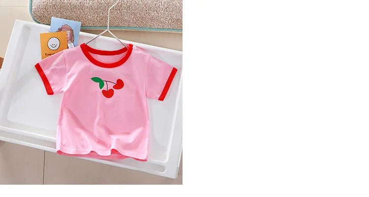 Children's Clothing T-shirt For Boys Girls Summer Cotton Fruit Print Short Sleeve Toddlers Tops Tees Soft Kids Clothes - Astra Wear astrawear.ca