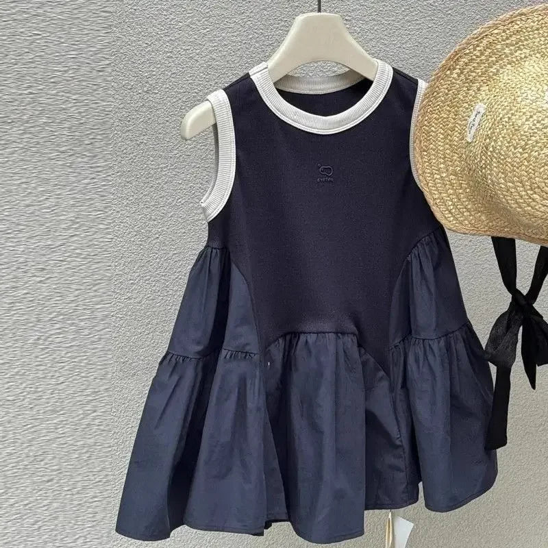 Children's Dress Girls Vest New Summer Baby Fashionable Style Little - Astra Wear astrawear.ca