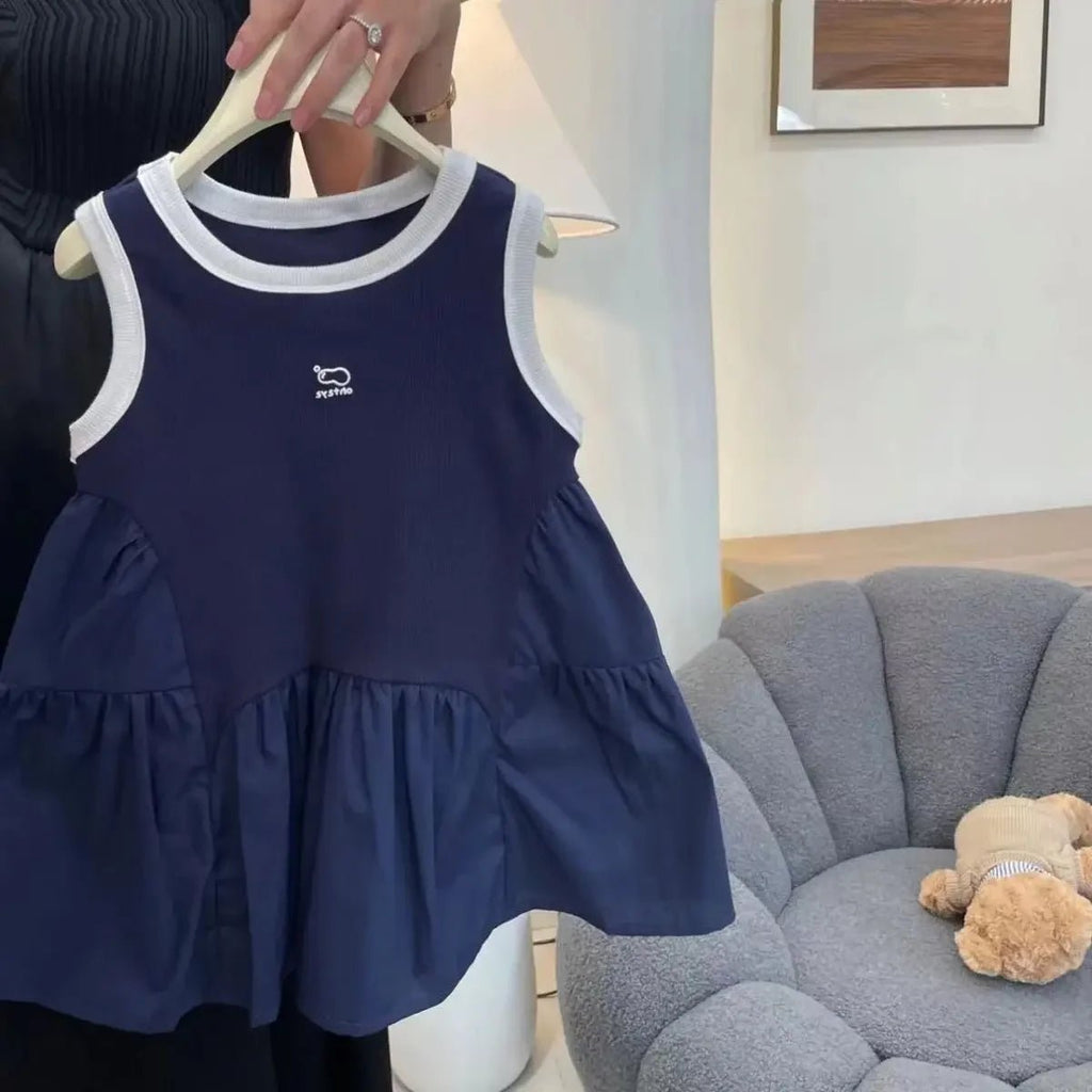 Children's Dress Girls Vest New Summer Baby Fashionable Style Little - Astra Wear astrawear.ca