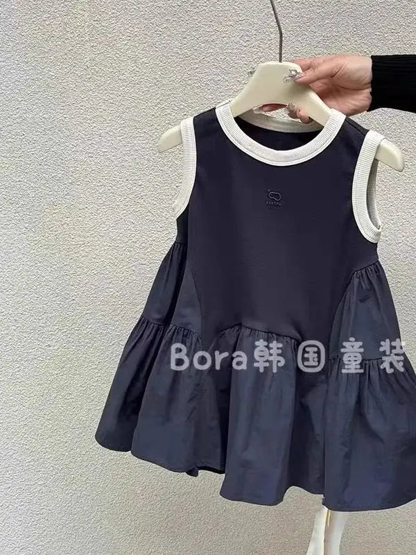 Children's Dress Girls Vest New Summer Baby Fashionable Style Little - Astra Wear astrawear.ca