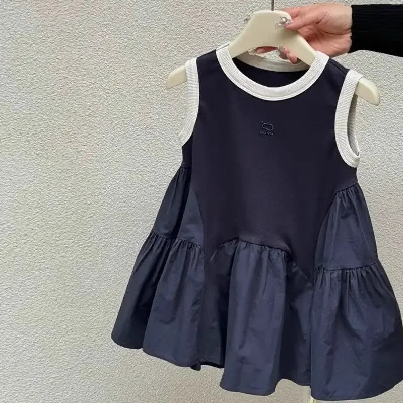 Children's Dress Girls Vest New Summer Baby Fashionable Style Little - Astra Wear astrawear.ca
