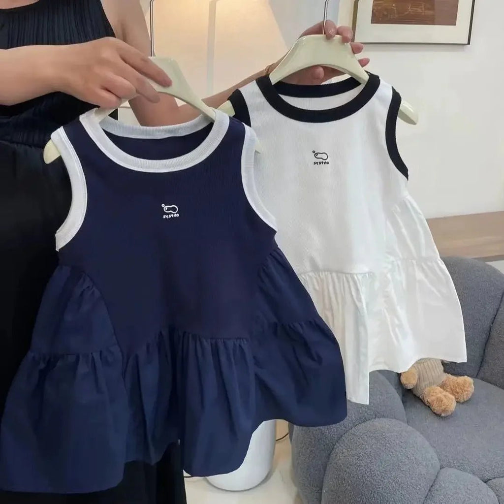 Children's Dress Girls Vest New Summer Baby Fashionable Style Little - Astra Wear astrawear.ca