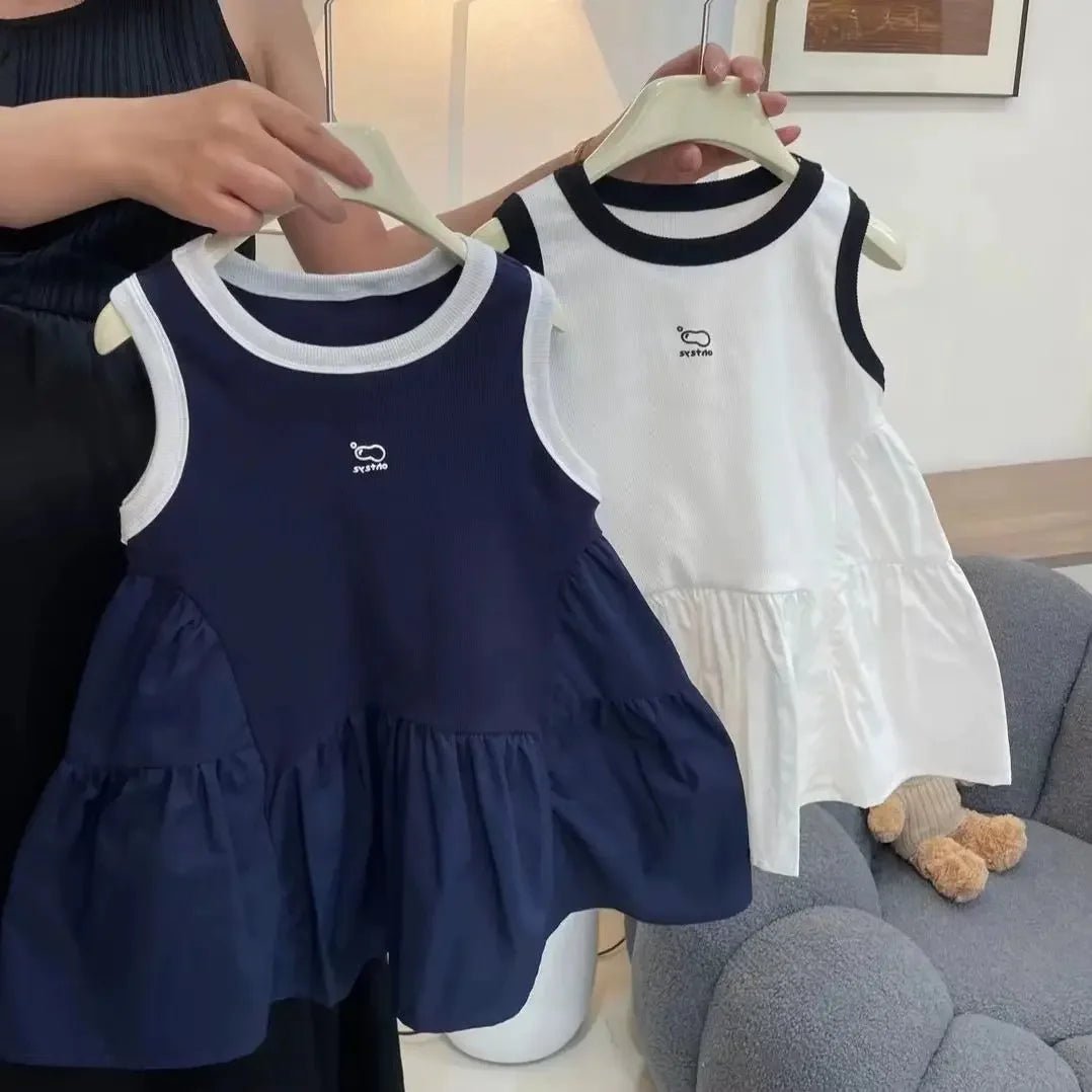 Children's Dress Girls Vest New Summer Baby Fashionable Style Little - Astra Wear astrawear.ca