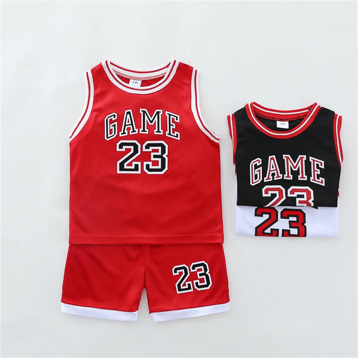 Children's Summer Basketball Suit Vest And Shorts Two-Piece Set Comfortable Lightweight Clothing for Kids - Astra Wear astrawear.ca