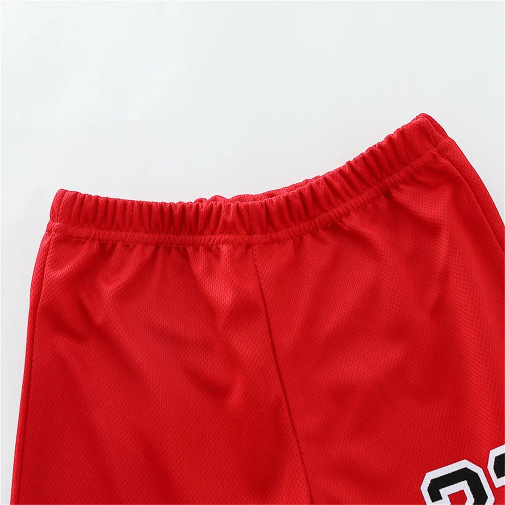 Children's Summer Basketball Suit Vest And Shorts Two-Piece Set Comfortable Lightweight Clothing for Kids - Astra Wear astrawear.ca