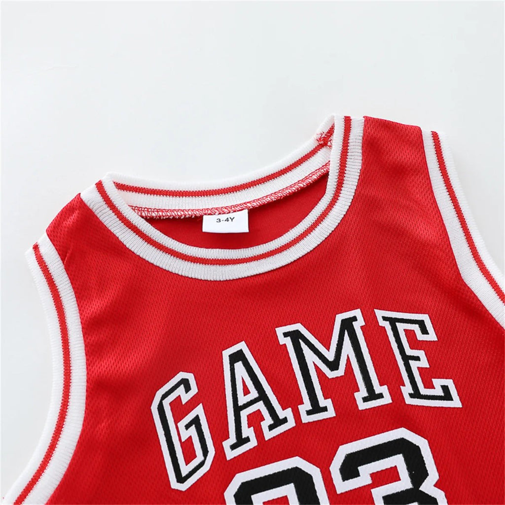 Children's Summer Basketball Suit Vest And Shorts Two-Piece Set Comfortable Lightweight Clothing for Kids - Astra Wear astrawear.ca