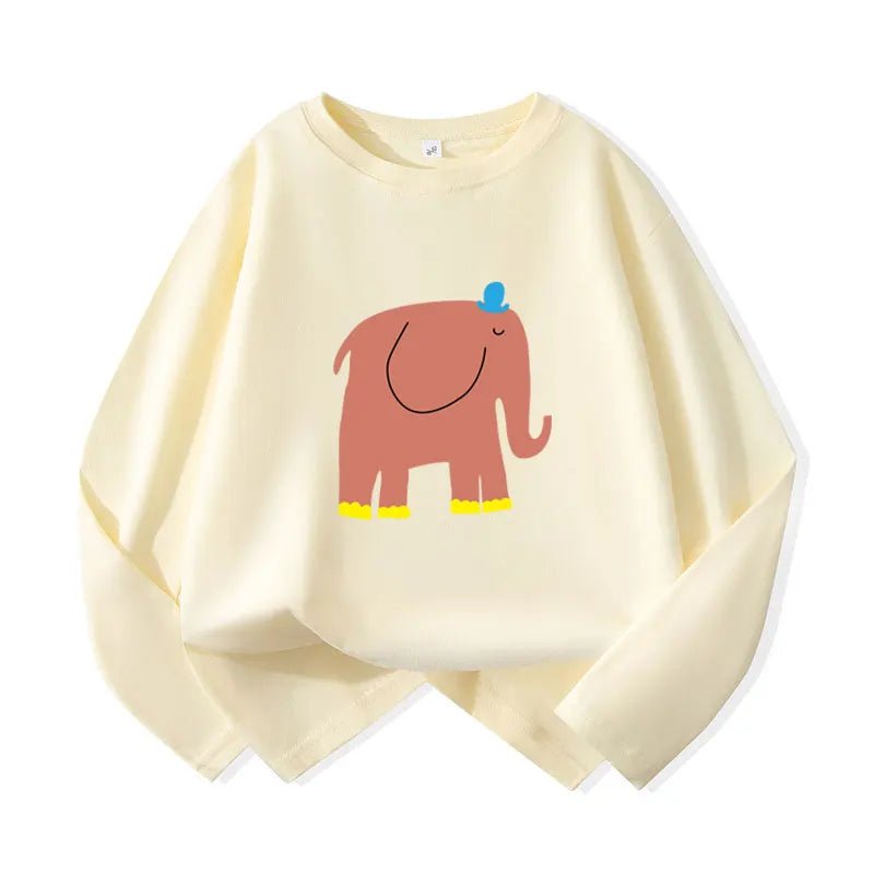 Children's T-shirts Full Sleeve Girls Top Tees Boys Shirts Crew Neck Pull Over Kids T Shirt 2026 Autumn Cartoon Baby Clothing - Astra Wear astrawear.ca