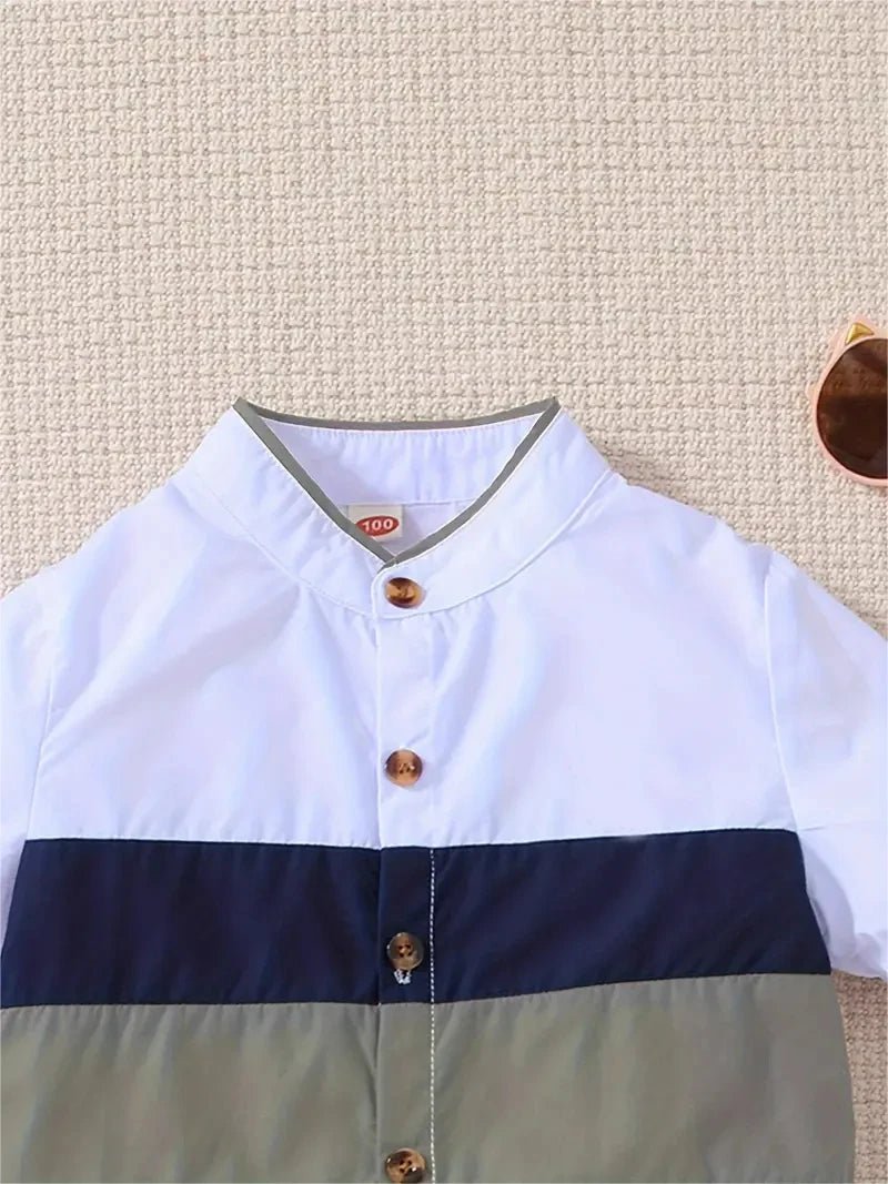 Children's V-Neck Multi-Color Short-Sleeved Shirt - Summer New Style. I Survived Freddy's Fnaf Print Casual Versatile Top - Astra Wear astrawear.ca