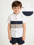 Children's V-Neck Multi-Color Short-Sleeved Shirt - Summer New Style. I Survived Freddy's Fnaf Print Casual Versatile Top - Astra Wear astrawear.ca
