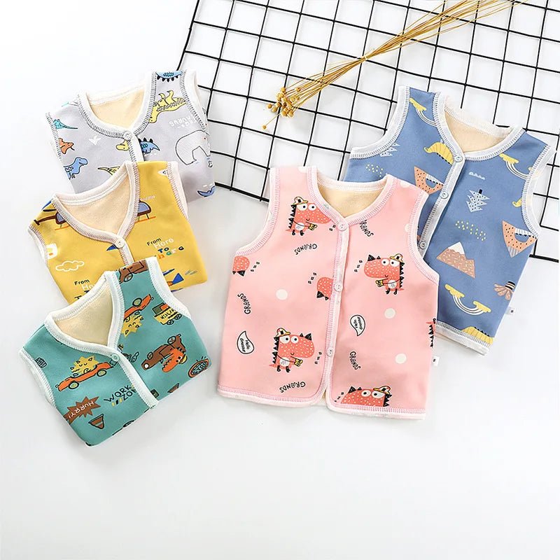 Children's Velvet Underwear Set Autumn and Winter New Long Sleeve Autumn Clothes Autumn Pants Thickened Warm Small and Medium si - Astra Wear astrawear.ca