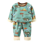 Children's Velvet Underwear Set Autumn and Winter New Long Sleeve Autumn Clothes Autumn Pants Thickened Warm Small and Medium si - Astra Wear astrawear.ca