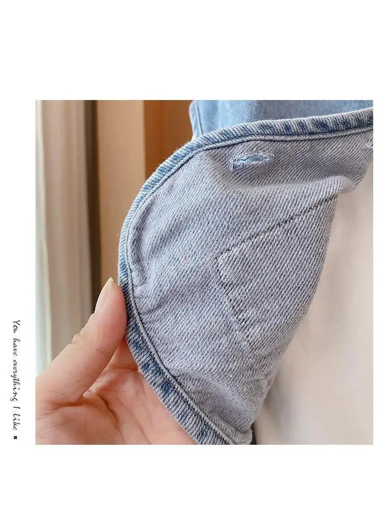 Children's Vest 2026 Spring and Autumn Season New Baby Versatile Shoulder Fashion Boys and Girls' Denim Vest Children Clothes - Astra Wear astrawear.ca