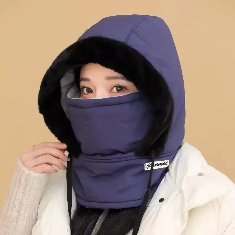 Cold Weather Thermal Balaclava Scarf Winter Windproof Hood Hat Plush - Astra Wear astrawear.ca