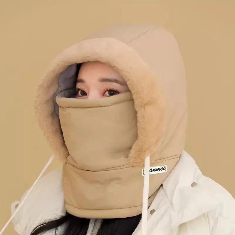 Cold Weather Thermal Balaclava Scarf Winter Windproof Hood Hat Plush - Astra Wear astrawear.ca
