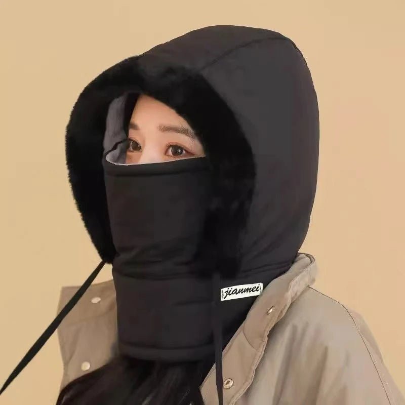 Cold Weather Thermal Balaclava Scarf Winter Windproof Hood Hat Plush - Astra Wear astrawear.ca