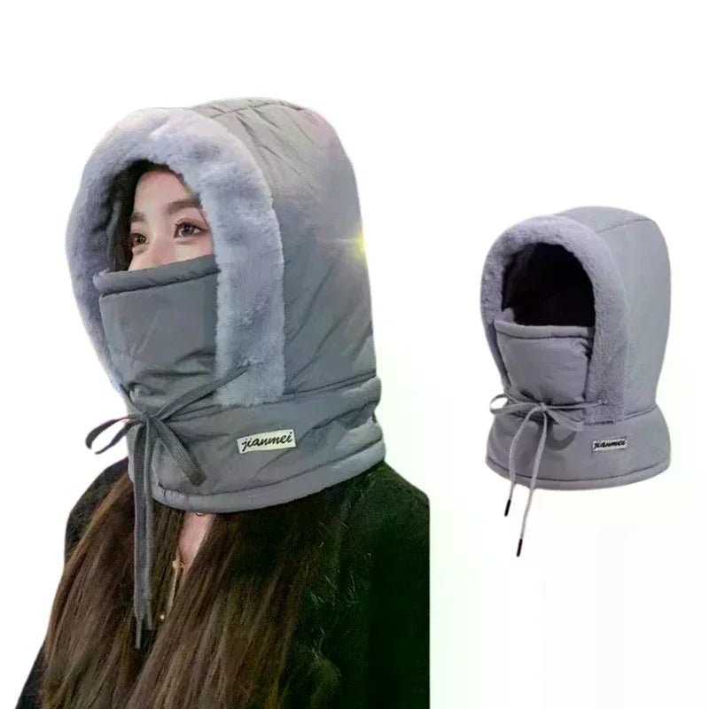 Cold Weather Thermal Balaclava Scarf Winter Windproof Hood Hat Plush - Astra Wear astrawear.ca