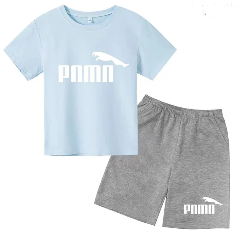 Des vêtements esthétiques pour les enfants de 3 à 12 ans, T-shirt imprimé avec des lettres, blouse à manches courtes et pantalon - Astra Wear astrawear.ca