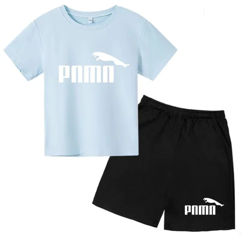 Des vêtements esthétiques pour les enfants de 3 à 12 ans, T-shirt imprimé avec des lettres, blouse à manches courtes et pantalon - Astra Wear astrawear.ca