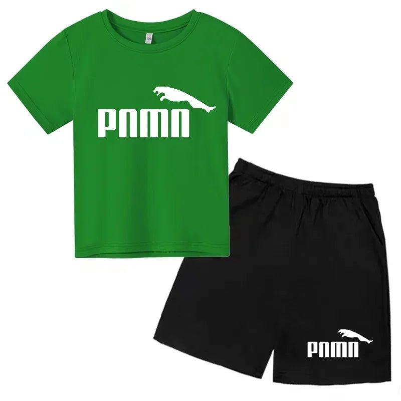 Des vêtements esthétiques pour les enfants de 3 à 12 ans, T-shirt imprimé avec des lettres, blouse à manches courtes et pantalon - Astra Wear astrawear.ca