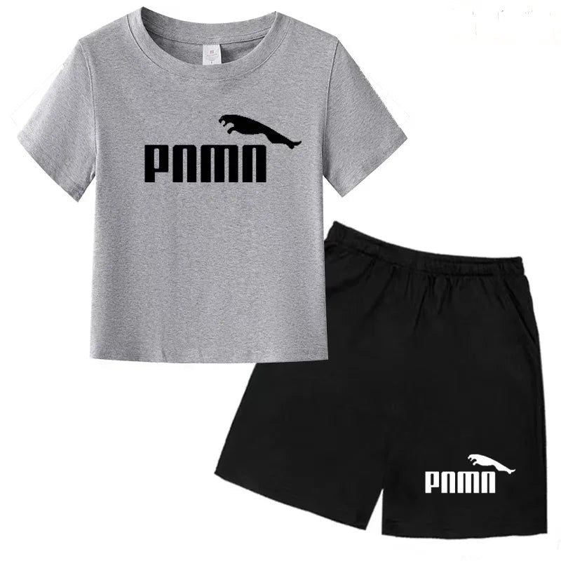 Des vêtements esthétiques pour les enfants de 3 à 12 ans, T-shirt imprimé avec des lettres, blouse à manches courtes et pantalon - Astra Wear astrawear.ca