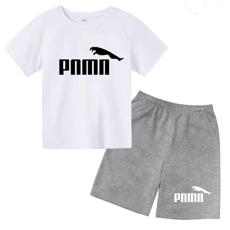 Des vêtements esthétiques pour les enfants de 3 à 12 ans, T-shirt imprimé avec des lettres, blouse à manches courtes et pantalon - Astra Wear astrawear.ca