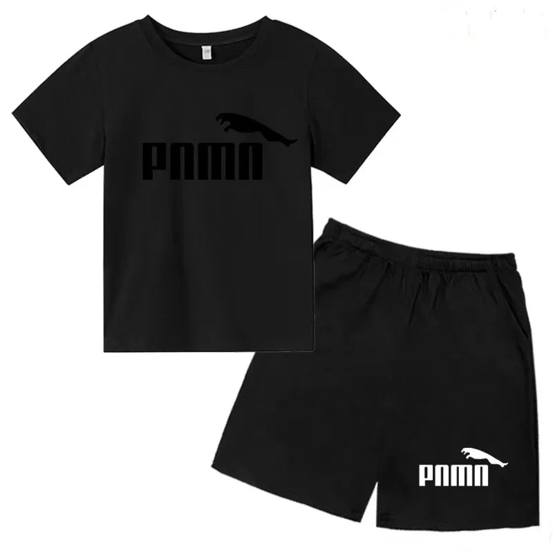 Des vêtements esthétiques pour les enfants de 3 à 12 ans, T-shirt imprimé avec des lettres, blouse à manches courtes et pantalon - Astra Wear astrawear.ca