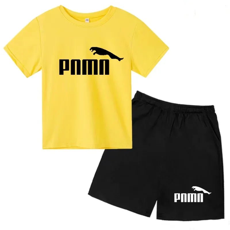 Des vêtements esthétiques pour les enfants de 3 à 12 ans, T-shirt imprimé avec des lettres, blouse à manches courtes et pantalon - Astra Wear astrawear.ca