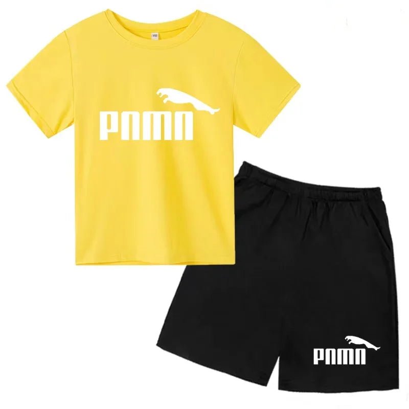 Des vêtements esthétiques pour les enfants de 3 à 12 ans, T-shirt imprimé avec des lettres, blouse à manches courtes et pantalon - Astra Wear astrawear.ca