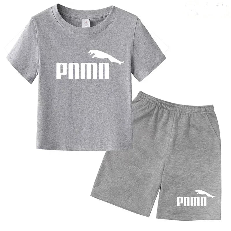 Des vêtements esthétiques pour les enfants de 3 à 12 ans, T-shirt imprimé avec des lettres, blouse à manches courtes et pantalon - Astra Wear astrawear.ca