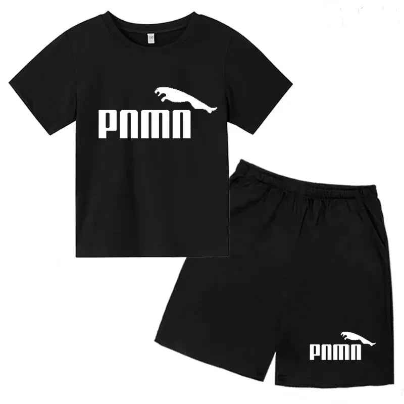 Des vêtements esthétiques pour les enfants de 3 à 12 ans, T-shirt imprimé avec des lettres, blouse à manches courtes et pantalon - Astra Wear astrawear.ca