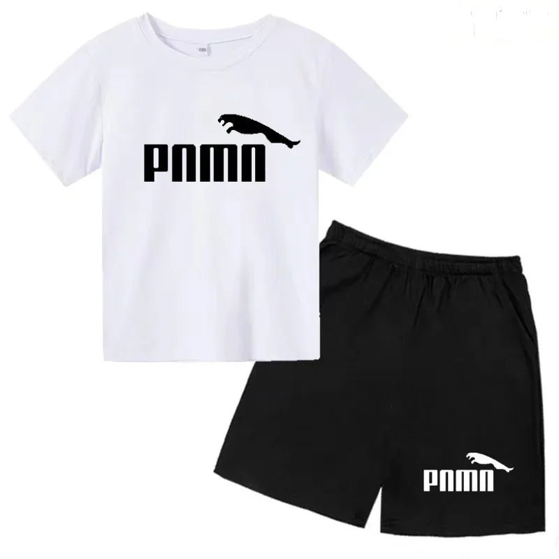 Des vêtements esthétiques pour les enfants de 3 à 12 ans, T-shirt imprimé avec des lettres, blouse à manches courtes et pantalon - Astra Wear astrawear.ca