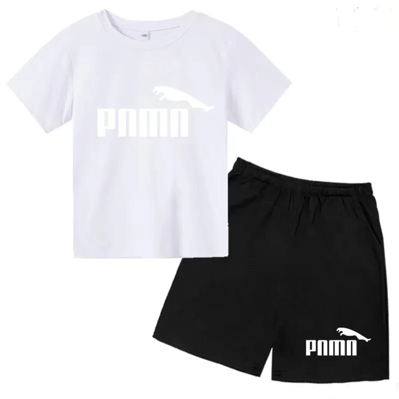 Des vêtements esthétiques pour les enfants de 3 à 12 ans, T-shirt imprimé avec des lettres, blouse à manches courtes et pantalon - Astra Wear astrawear.ca