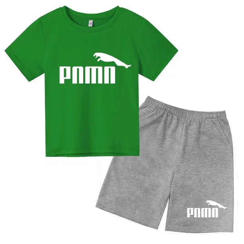 Des vêtements esthétiques pour les enfants de 3 à 12 ans, T-shirt imprimé avec des lettres, blouse à manches courtes et pantalon - Astra Wear astrawear.ca